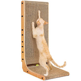 EHEYCIGA front packaging showing L-shaped scratcher protecting furniture