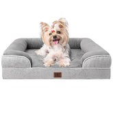 EHEYCIGA front view of dog bed showing cozy design and quick identification benefit