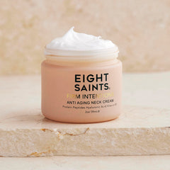 Eight Saints cream texture close-up highlighting rich hydrating formula