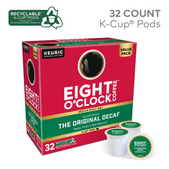 Eight O'Clock Coffee primer plano de cápsula, detalle que destaca frescura