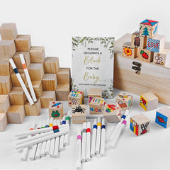 EIGTWEN wooden storage box open with blocks organized for neat packing