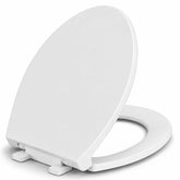 Eillbar front view showing white elongated seat and clean profile for easy replacement