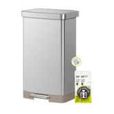 EKO Hudson front view stainless steel can showing clean modern silhouette and large capacity