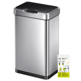 EKO Mirage‑T front view showing brushed stainless finish and rectangular shape for sleek placement