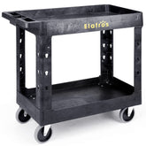 ELAFROS front view fully assembled showing robust shelves and capacity benefit