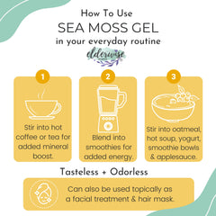 Elderwise gel añadido a smoothie para aportar textura y minerales