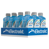 Electrolit front packaging showing blue raspberry flavor and zero sugar benefit