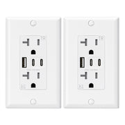 ELEGRP vista frontal de la toma con 3 puertos USB, carga ordenada