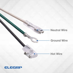 ELEGRP cable conectado a aire portátil mostrando protección LCDI