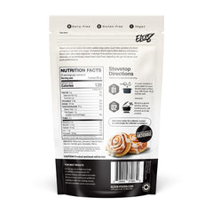 Elev8 Foods cuchara con crema de arroz mostrando textura cremosa y fácil absorción