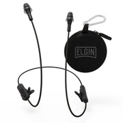 Elgin Ruckus frontal del empaque mostrando auriculares y accesorios