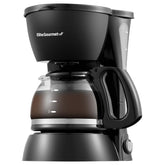 Elite Gourmet vista frontal compacto que ahorra espacio en la encimera