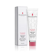 Elizabeth Arden tin front view showing compact balm and easy portability