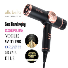 ELLA BELLA smoothing nozzle detail highlighting magnetic attachment for sleek finishes