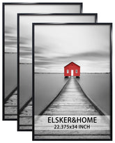 ELSKER&HOME front view of black poster frame showcasing clean display and modern edge