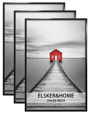 ELSKER&HOME marco 24x36 vista frontal muestra póster con acabado limpio