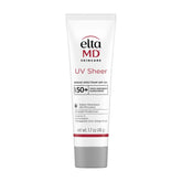 EltaMD botella frontal mostrando etiqueta y protección SPF 50+ para confianza diaria