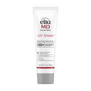 EltaMD botella frontal mostrando etiqueta y protección SPF 50+ para confianza diaria