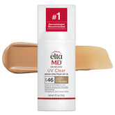 EltaMD botella frontal 0.5 oz mostrando diseño y tamaño portátil
