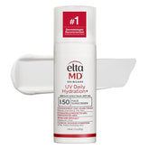 EltaMD envase frontal del protector facial SPF 50, look profesional y confiable