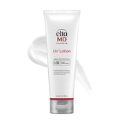 EltaMD loción UV vista frontal, protección y hidratación diaria
