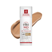 EltaMD tubo frontal mostrando el protector facial con tono y etiqueta clara