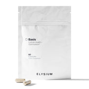 ELYSIUM Basis front packaging showing bottle for trusted daily NAD+ support