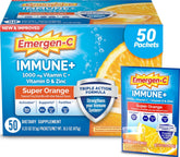 Emergen-C Super Orange front packaging showing product identity and servings benefit