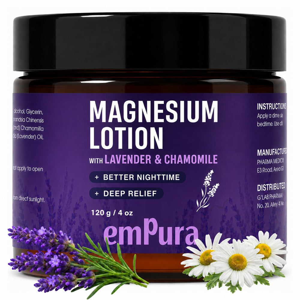 EMPURA frasco frontal mostrando diseño y tamaño práctico