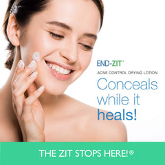 end-zit application on skin demonstrating spot placement and discreet treatment effect