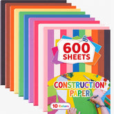 Enday paquete frontal mostrando las 600 hojas y colores vibrantes, ideal para aulas