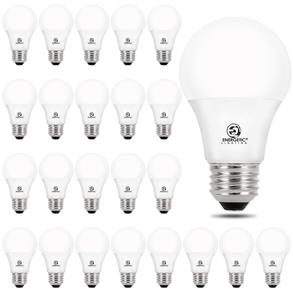 E ENERGETIC LIGHTING front packaging showing full 24-pack and product benefit of bulk savings