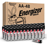 Energizer front packaging showing 48-pack and value