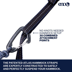 ENO Atlas close-up of the cam buckle detail illustrating secure tensioning and easy adjustments