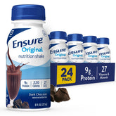 Ensure envase Dark Chocolate frente mostrando diseño y tamaño práctico