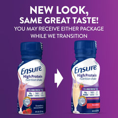 Ensure vista lateral con etiqueta legible y información de vitaminas