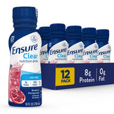 Ensure botella frontal Blueberry Pomegranate mostrando diseño y beneficio práctico