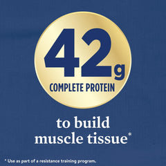 Ensure etiqueta con ingredientes y 42g proteínas como beneficio claro