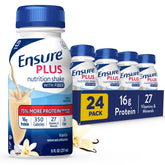 Ensure Plus vanilla front packaging showing ready-to-drink convenience and calories
