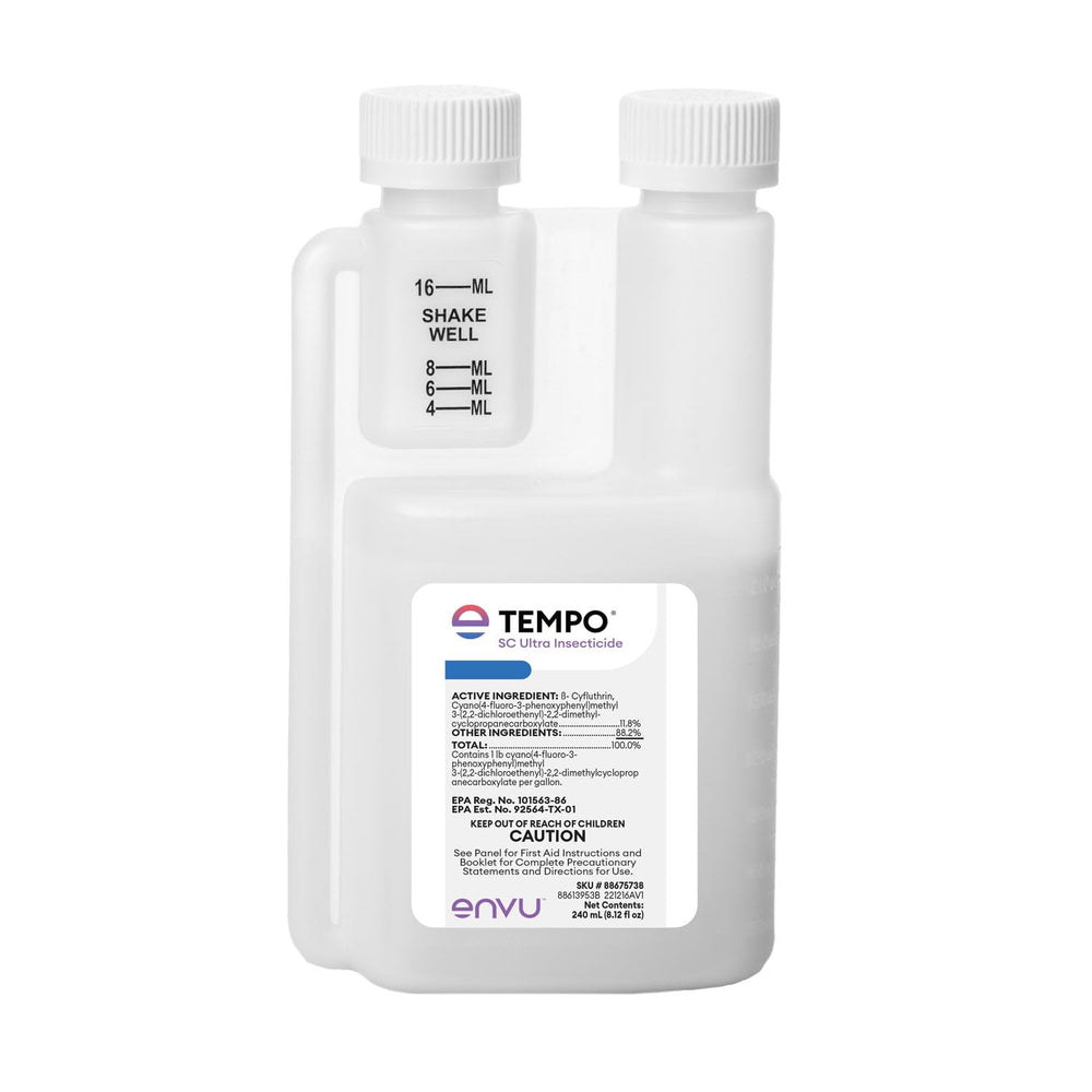 Envu Tempo SC Ultra frente del envase mostrando volumen 240 ml y beneficio eficacia