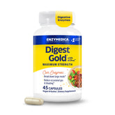 Enzymedica Digest Gold front packaging showing bottle and brand benefits