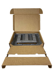 EPE vista frontal de la caja para portátil con protección visible