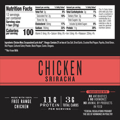 Epic barra individual abierta mostrando proteína lista para comer