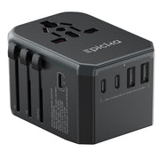 EPICKA adaptador frontal mostrando puertos AC y USB, orden y conveniencia