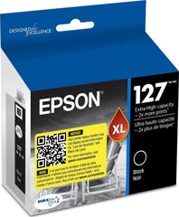Epson 127 frontal del envase mostrando la marca y ahorro, calidad garantizada