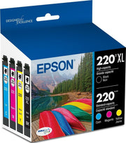 Epson cartucho 220 frente del empaque mostrando calidad y compatibilidad