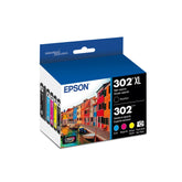 Epson 302 front packaging showing combo pack and benefits