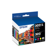 Epson 302 front packaging showing combo pack and benefits