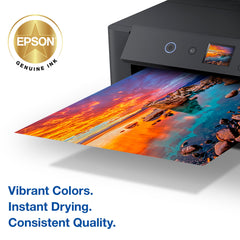 Epson 312 printed photo detail showing deep blacks and smooth tones from Claria Photo ink