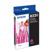 Epson cartucho 822XL magenta frontal mostrando el envase y diseño profesional